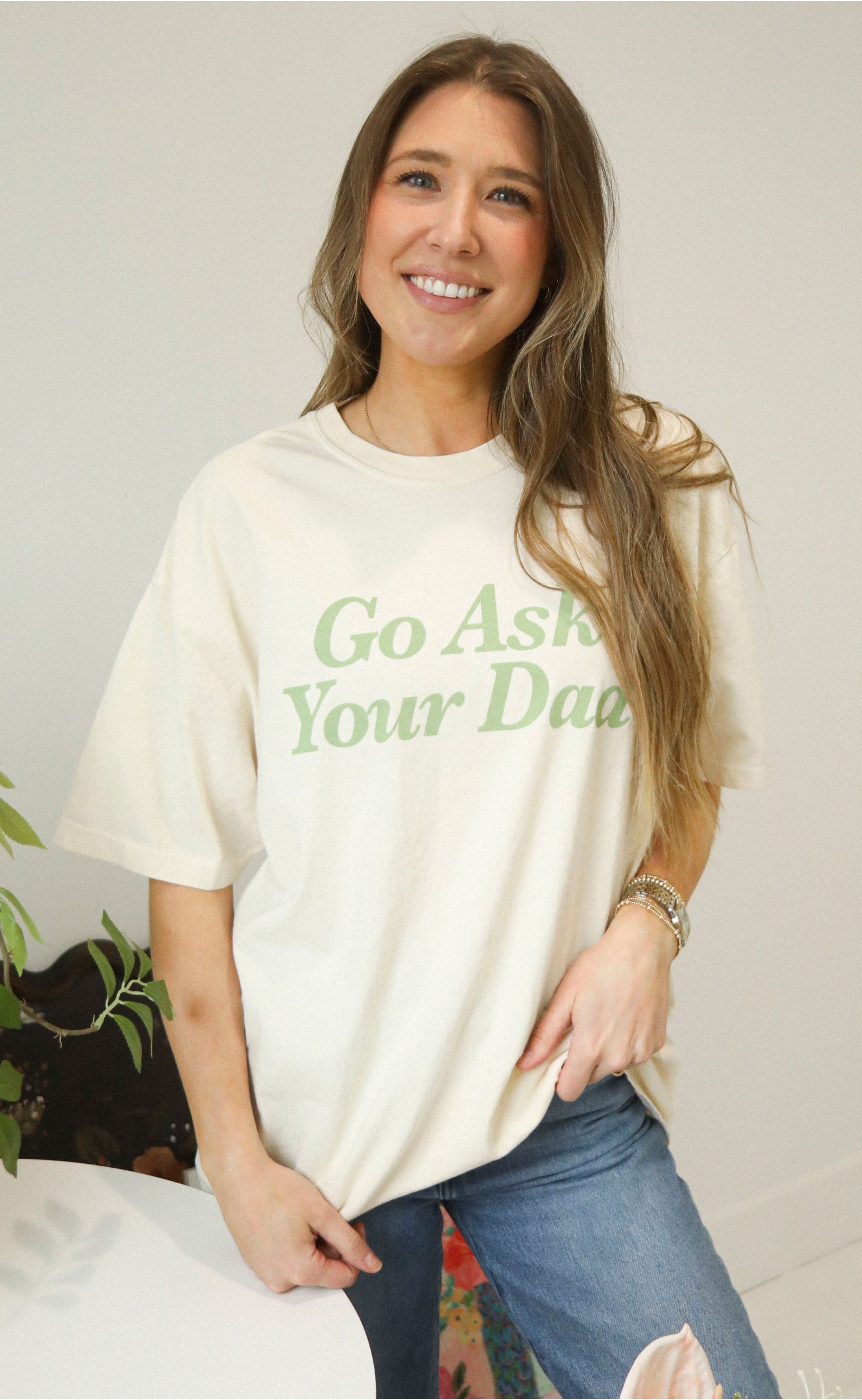 Go Ask Your Dad Tee – Funny and Relatable Graphi...